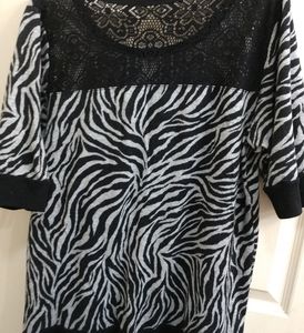 Zebra pattern shirt